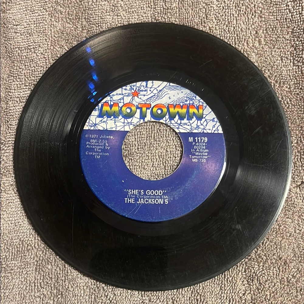Motown vintage Vinyl Record 45 rpm The Jackson 5